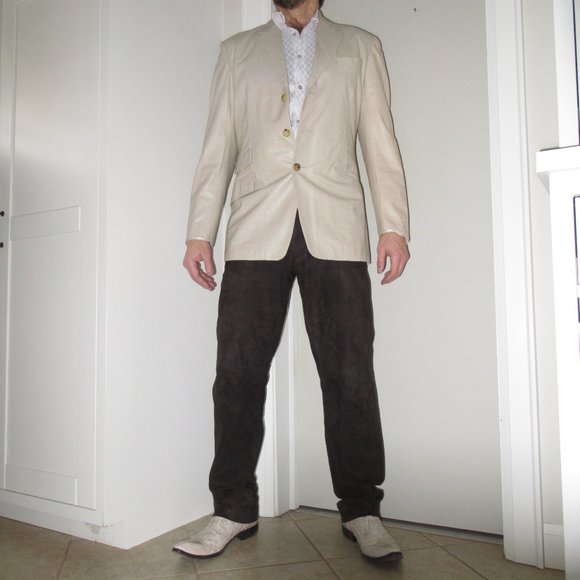 Polo Ralph Lauren Chocolate Brown Suede Pants Size 33 - Picture 9 of 13